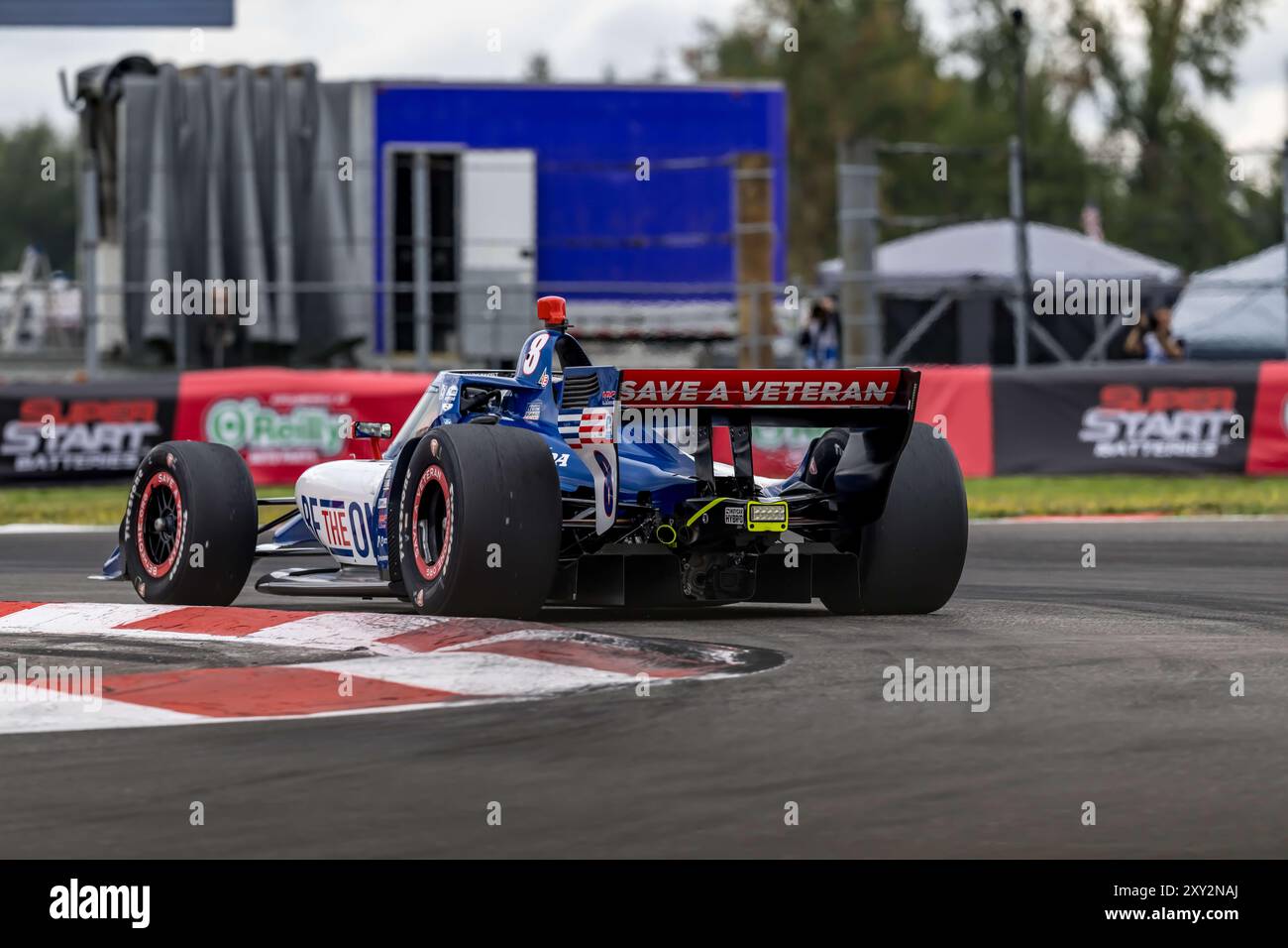 Portland, Oregon, États-Unis. 23 août 2024. LINUS LUNDQVIST (R) (8) (SWE) de Stockholm, Suède s'entraîne pour le Grand Prix de Portland Bitnile.com au Portland International Raceway à Portland, OR. (Crédit image : © Walter G. Arce Sr./ASP via ZUMA Press Wire) USAGE ÉDITORIAL SEULEMENT! Non destiné à UN USAGE commercial ! Banque D'Images