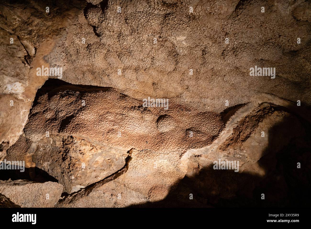 Photographie de l'intérieur du monument national Jewel Cave, Black Hills, Custer, Dakota du Sud, États-Unis. Banque D'Images