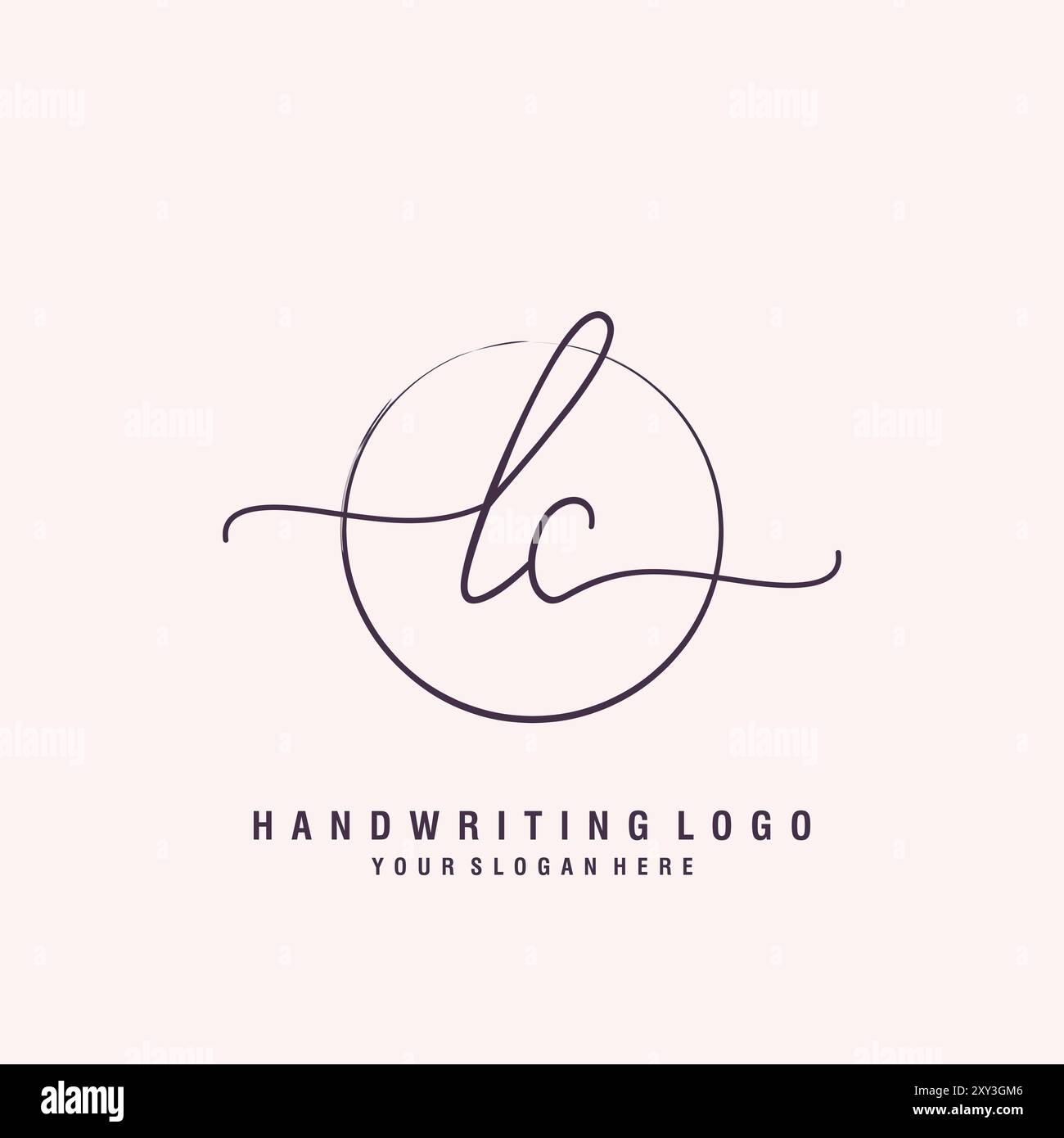 Logo lettre LC minimal Modern Illustration de Vecteur