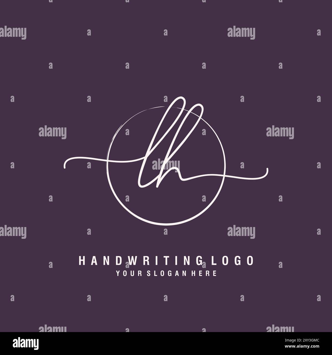 Logo lettre gauche minimaliste moderne Illustration de Vecteur