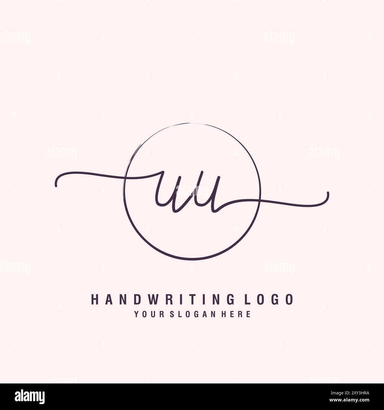 Logo lettre UU minimal Modern Illustration de Vecteur
