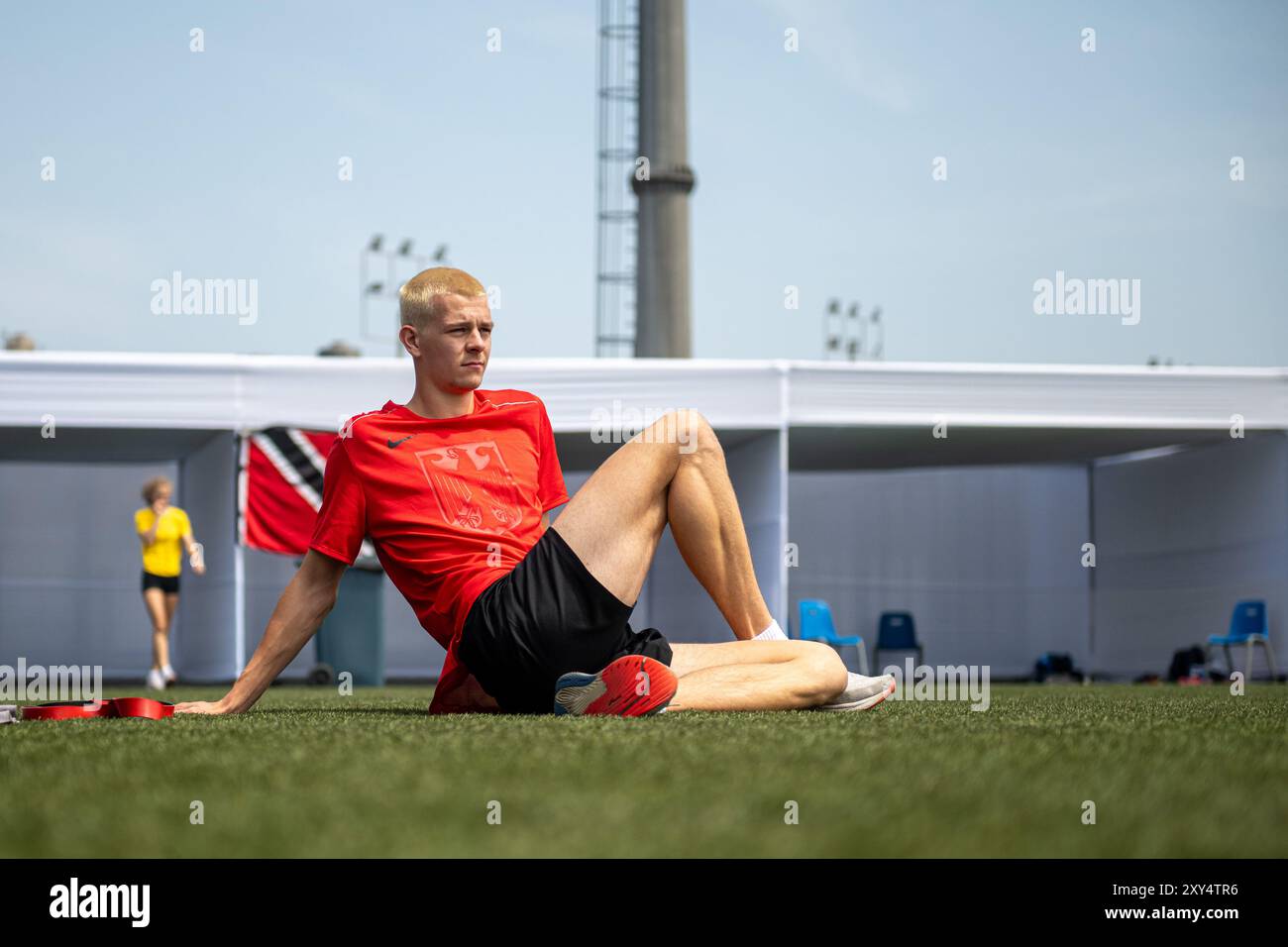 Max HUSEMANN (Eintracht Hildesheim) , ALLEMAGNE, 400 mètres hommes PER, Leichtathletik, Athlétisme, Championnats du monde d'athlétisme U20 Lima 24, Leichtathletik Weltmeisterschaften, 26.08.2024, Foto : Eibner-Pressefoto/Jan Papenfuss Banque D'Images