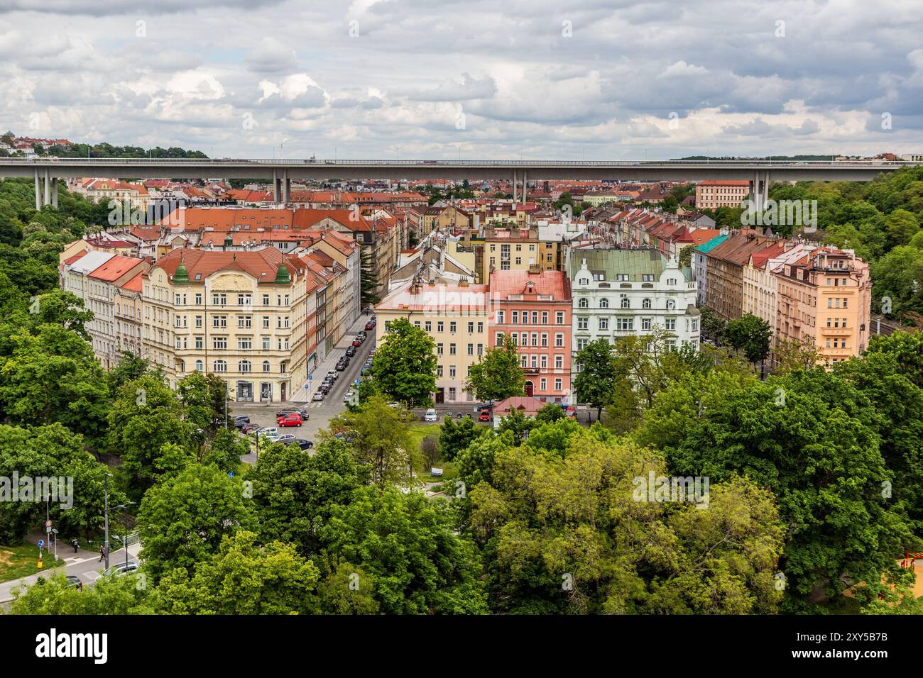 Vallée de Nusle à Prague, République tchèque Banque D'Images