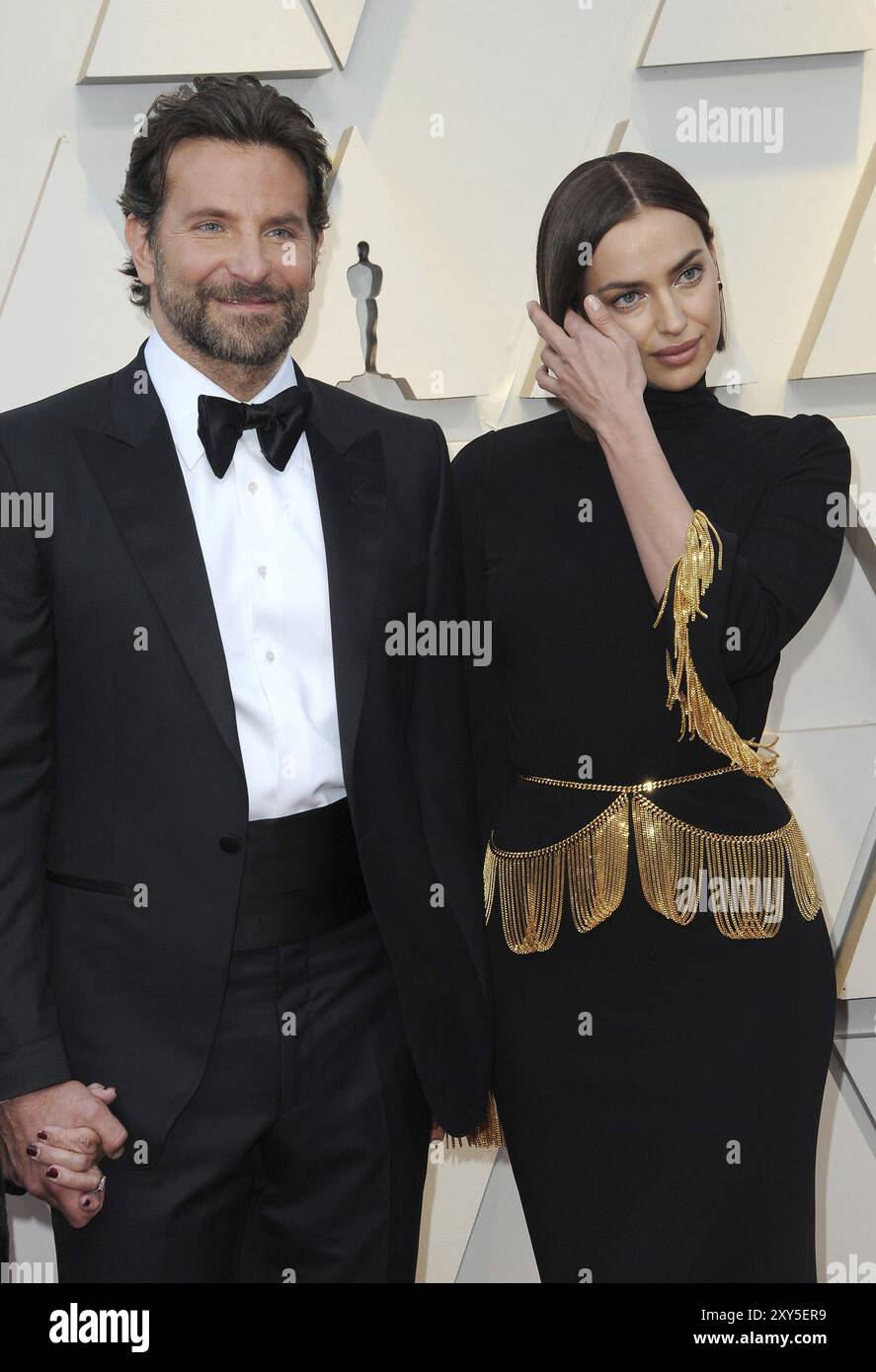 Bradley Cooper et Irina Shayk lors de la 91e cérémonie annuelle des Oscars qui s'est tenue au Hollywood and Highland à Los Angeles, États-Unis, le 24 février 2019 Banque D'Images