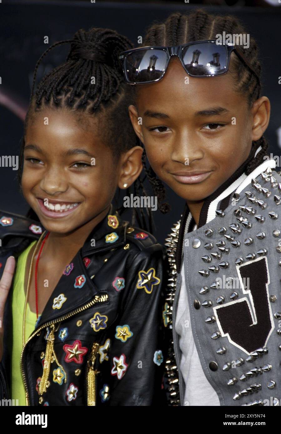 Willow Smith et Jaden Smith lors de la première à Los Angeles de 'The Twilight Saga : Eclipse' qui s'est tenue au Nokia Theatre L.A. Live à Los Angeles le 24 juin Banque D'Images Willow Smith et Jaden Smith lors de la première à Los Angeles de 'The Twilight Saga : Eclipse' qui s'est tenue au Nokia Theatre L.A. Live à Los Angeles le 24 juin Banque D'Images