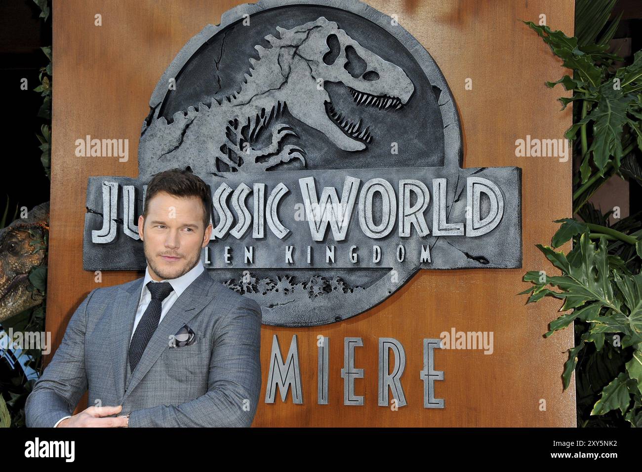 Chris Pratt lors de la première de Jurassic World : Fallen Kingdom à Los Angeles, le 12 juin 2018, au Walt Disney concert Hall de Los Angeles Banque D'Images