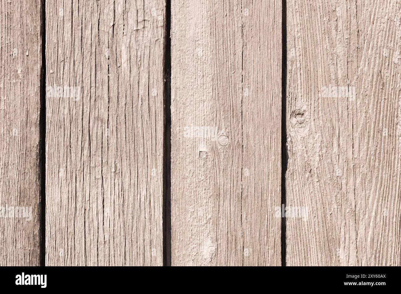 Surface de planches verticales en bois de fond texturé peinte avec de la peinture à émulsion d'eau avec de petites fissures dans le temps. Fond rustique Banque D'Images