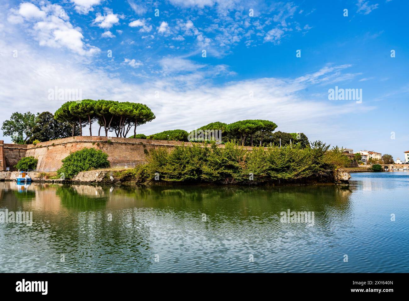 La nouvelle forteresse de Livourne (italien : Fortezza Nuova), fort médiéval construit en 16h siècle par l'architecte Bernardo Buontalenti, Livourne, Italie Banque D'Images