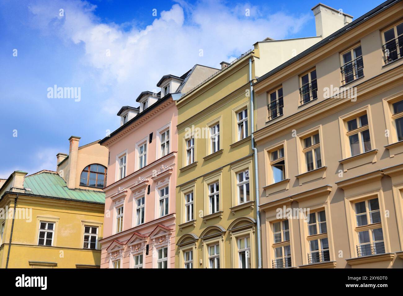 Vieille ville de Cracovie en Pologne. Grodzka Street architecture colorée. Banque D'Images