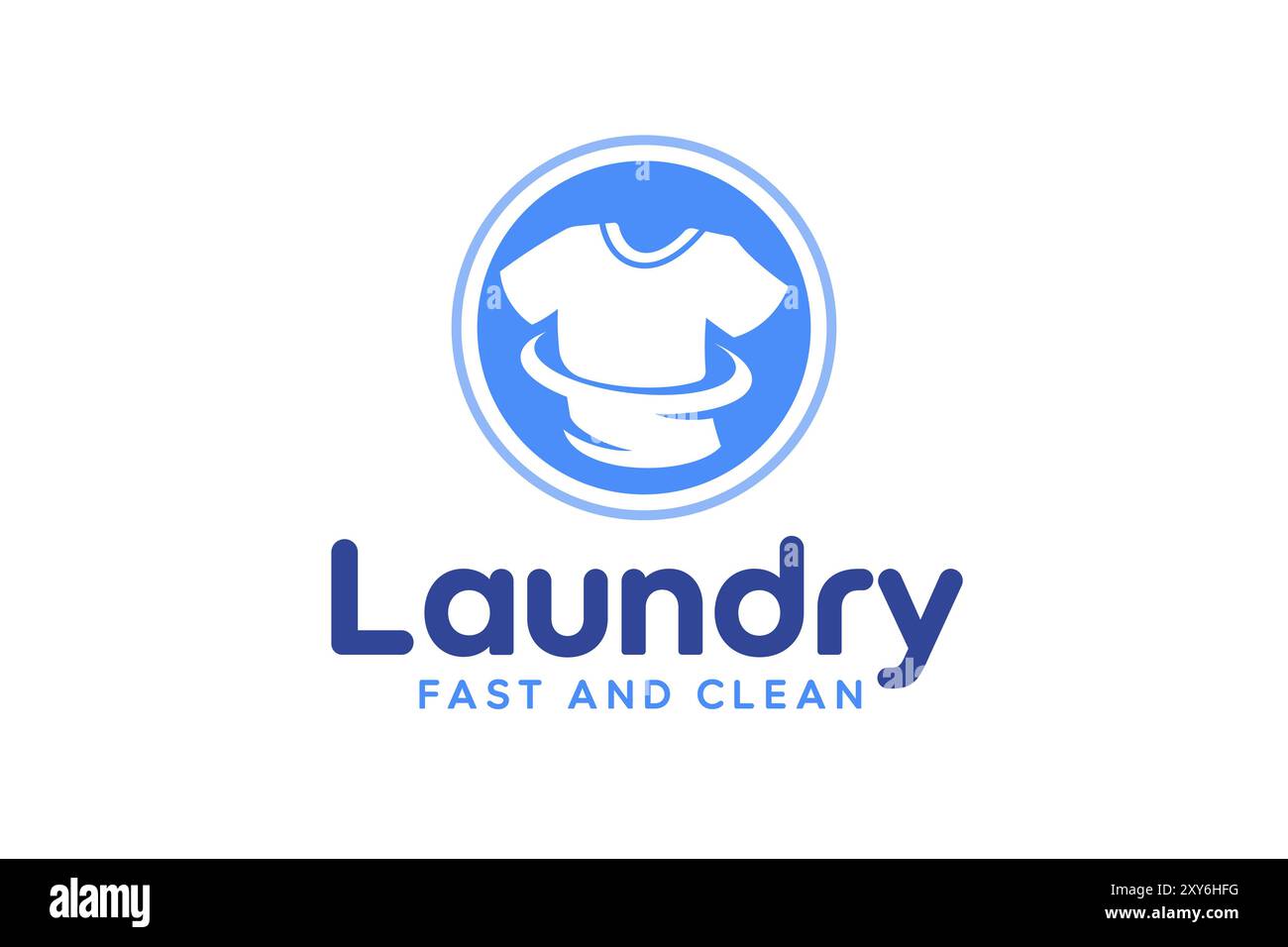 Modèle de conception de logo de blanchisserie. Logo créatif pour le logo d'entreprise de service de blanchisserie rapide et propre Illustration de Vecteur