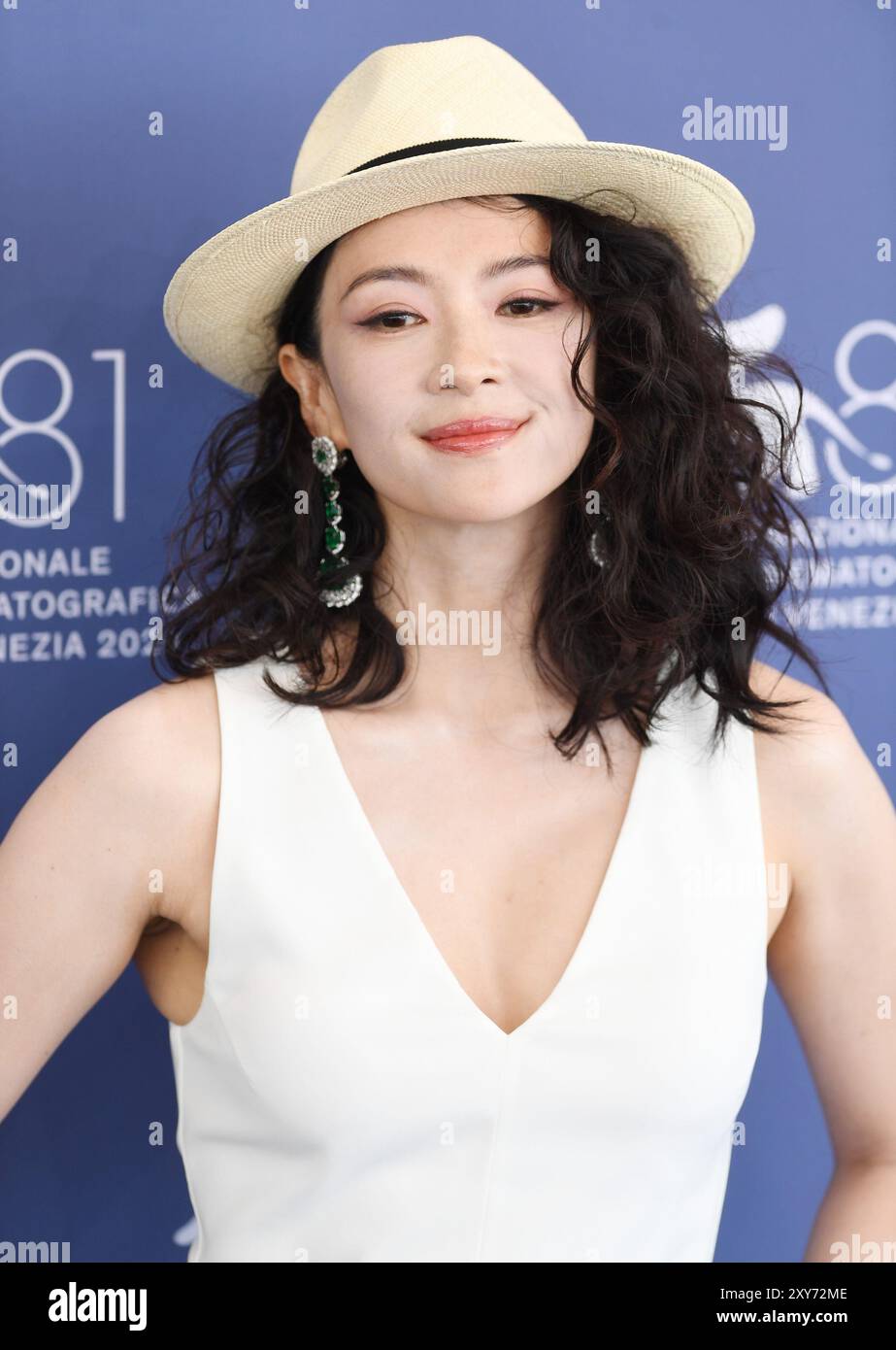 Venise, Italie. 28 août 2024. L'actrice chinoise Zhang Ziyi participe à la conférence photo du jury international au 81e Festival du film de Venise à Venise, en Italie, le mercredi 28 août 2024. Photo de Rune Hellestad/ crédit : UPI/Alamy Live News Banque D'Images