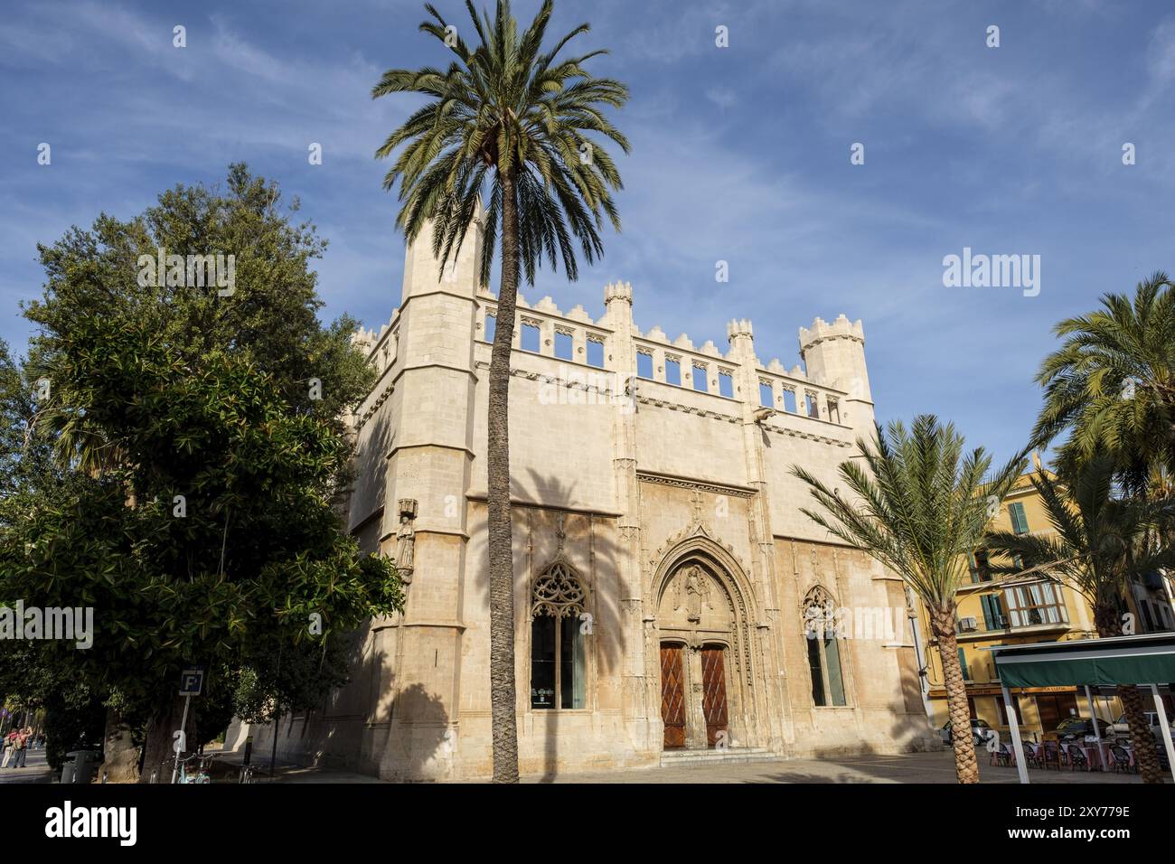 Lonja de Palma de Mallorca, sa Llotja, antigua sede del Colegio de Mercaderes, Monumento historico-artistico, construida por Guillem Sagrera entre 142 Banque D'Images
