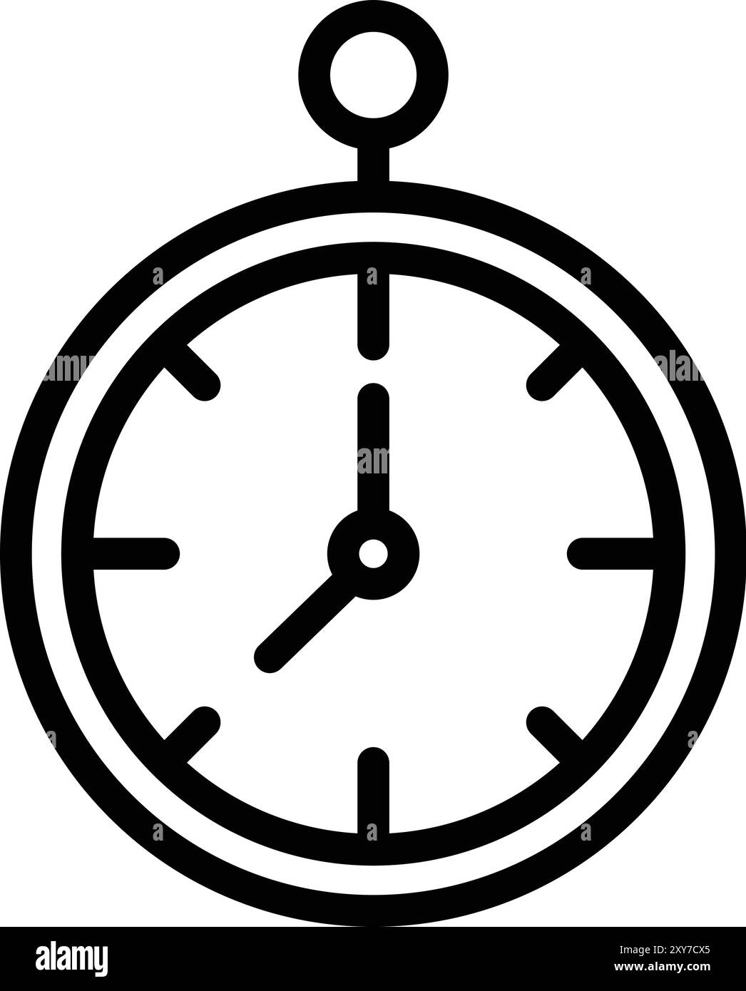 Illustration de la conception de l'icône du vecteur d'horloge Illustration de Vecteur