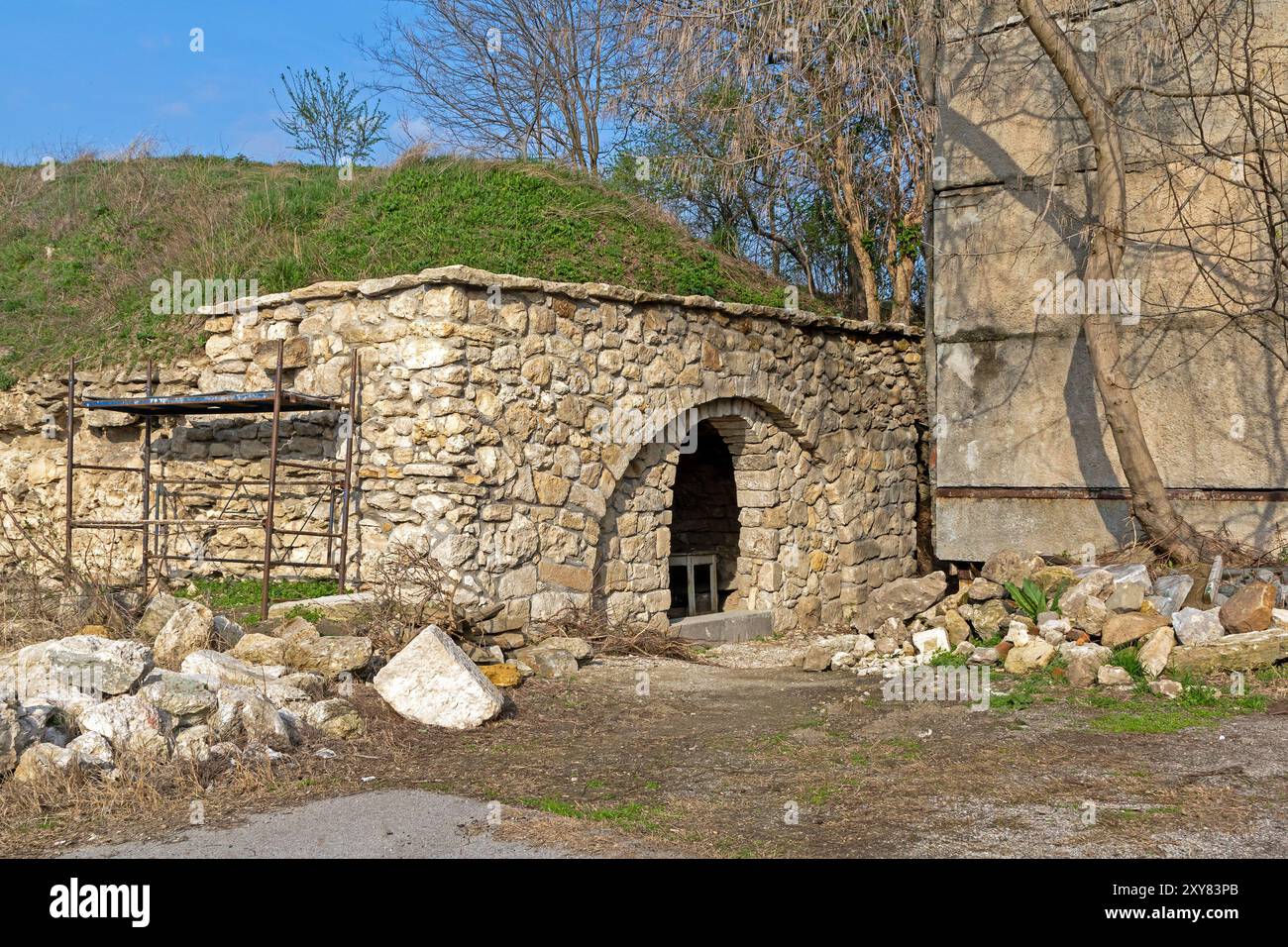 L'ancien empire ottoman a fouillé des ruines à Vidin Banque D'Images