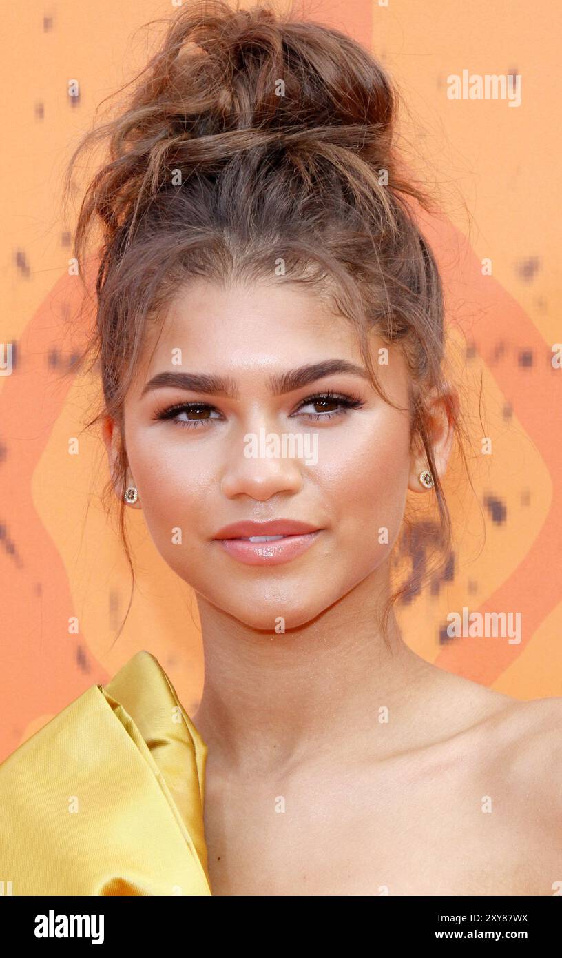 Zendaya Coleman au Nickelodeon Kidss' Choice Sports Awards 2016 qui s'est tenu au Pauley Pavilion de l'UCLA à Westwood, aux États-Unis, le 14 juillet 2016. Banque D'Images