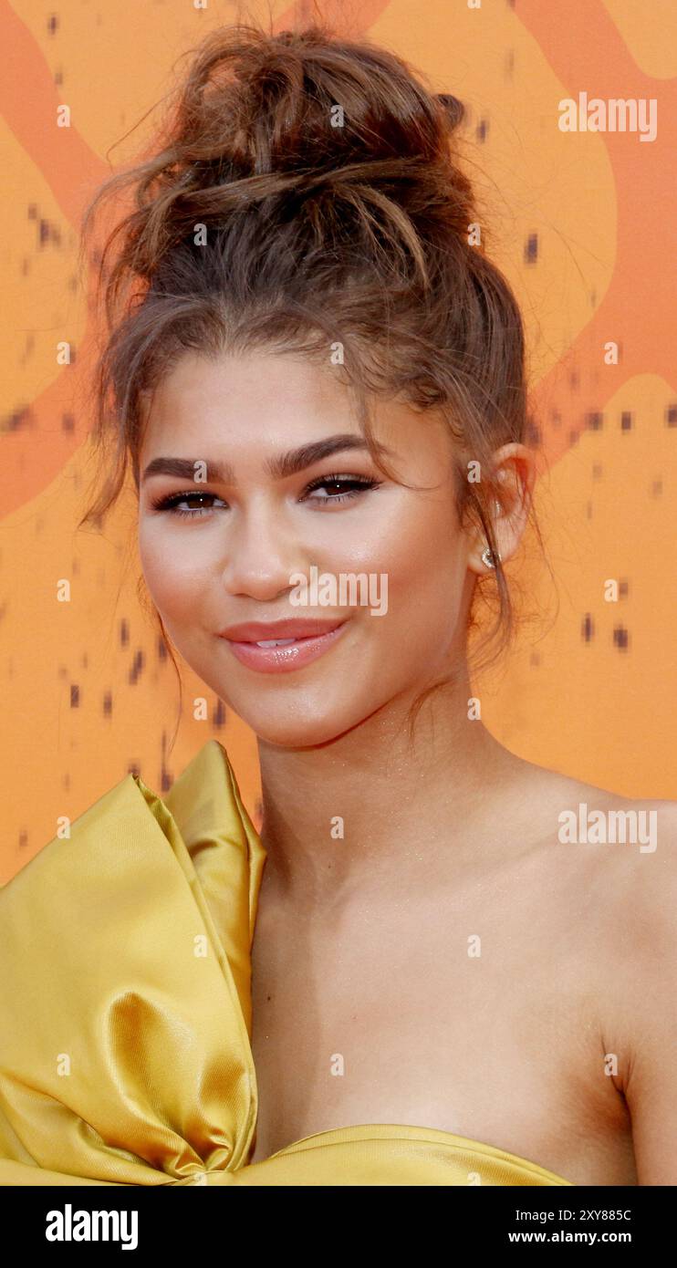 Zendaya Coleman au Nickelodeon Kidss' Choice Sports Awards 2016 qui s'est tenu au Pauley Pavilion de l'UCLA à Westwood, aux États-Unis, le 14 juillet 2016. Banque D'Images