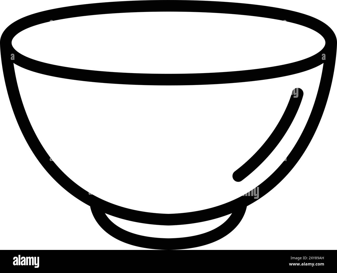 Illustration de conception d'icône de vecteur de bol Illustration de Vecteur