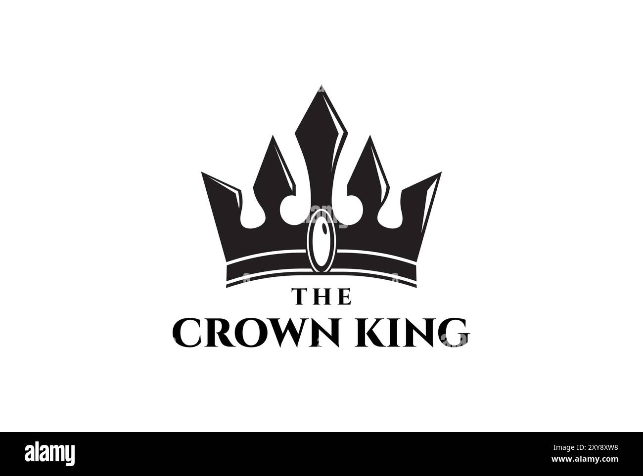 Vintage rétro Royal King Queen Crown logo Design vecteur Illustration de Vecteur