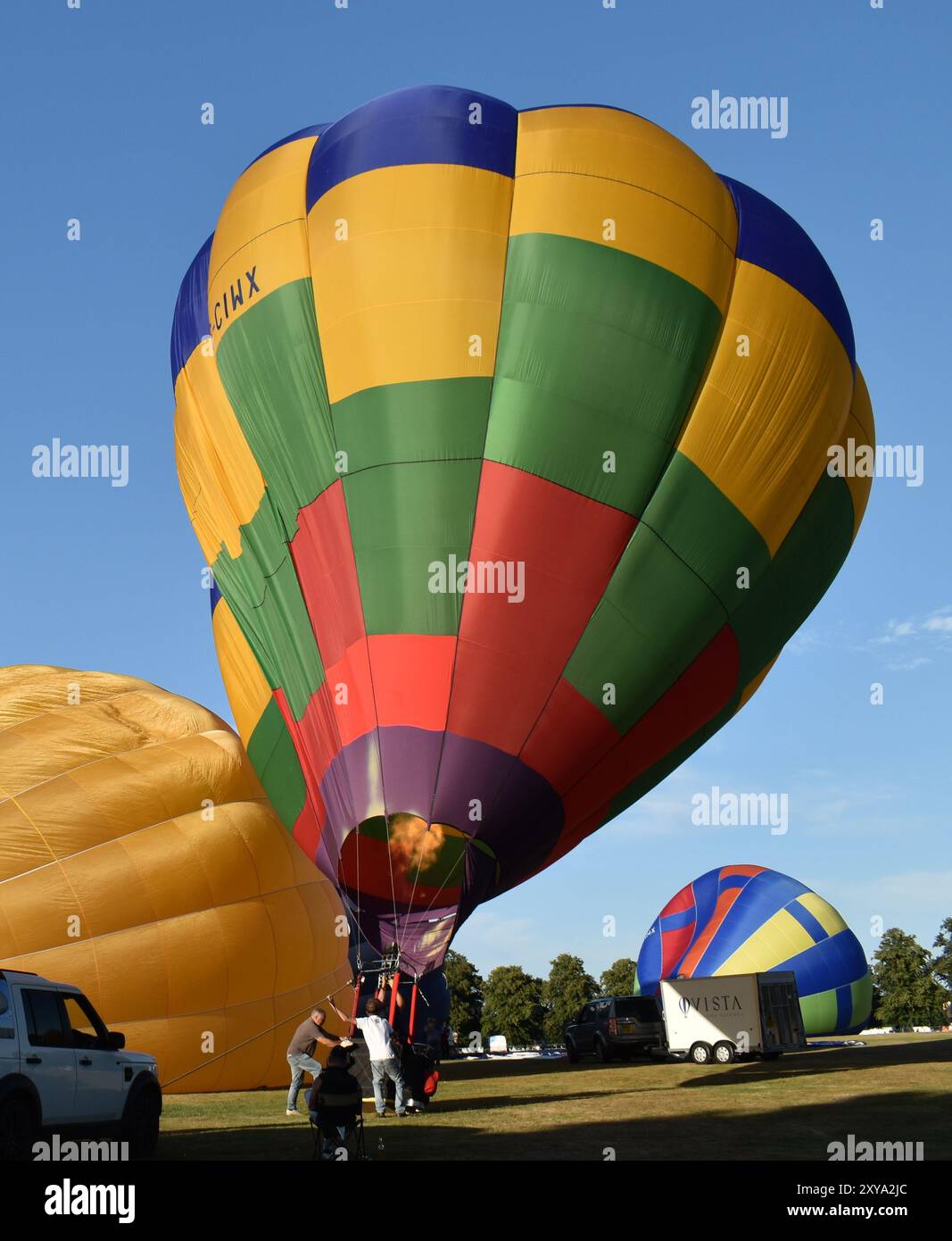 Montgolfières au Northampton Balloon Festival 2024 Banque D'Images