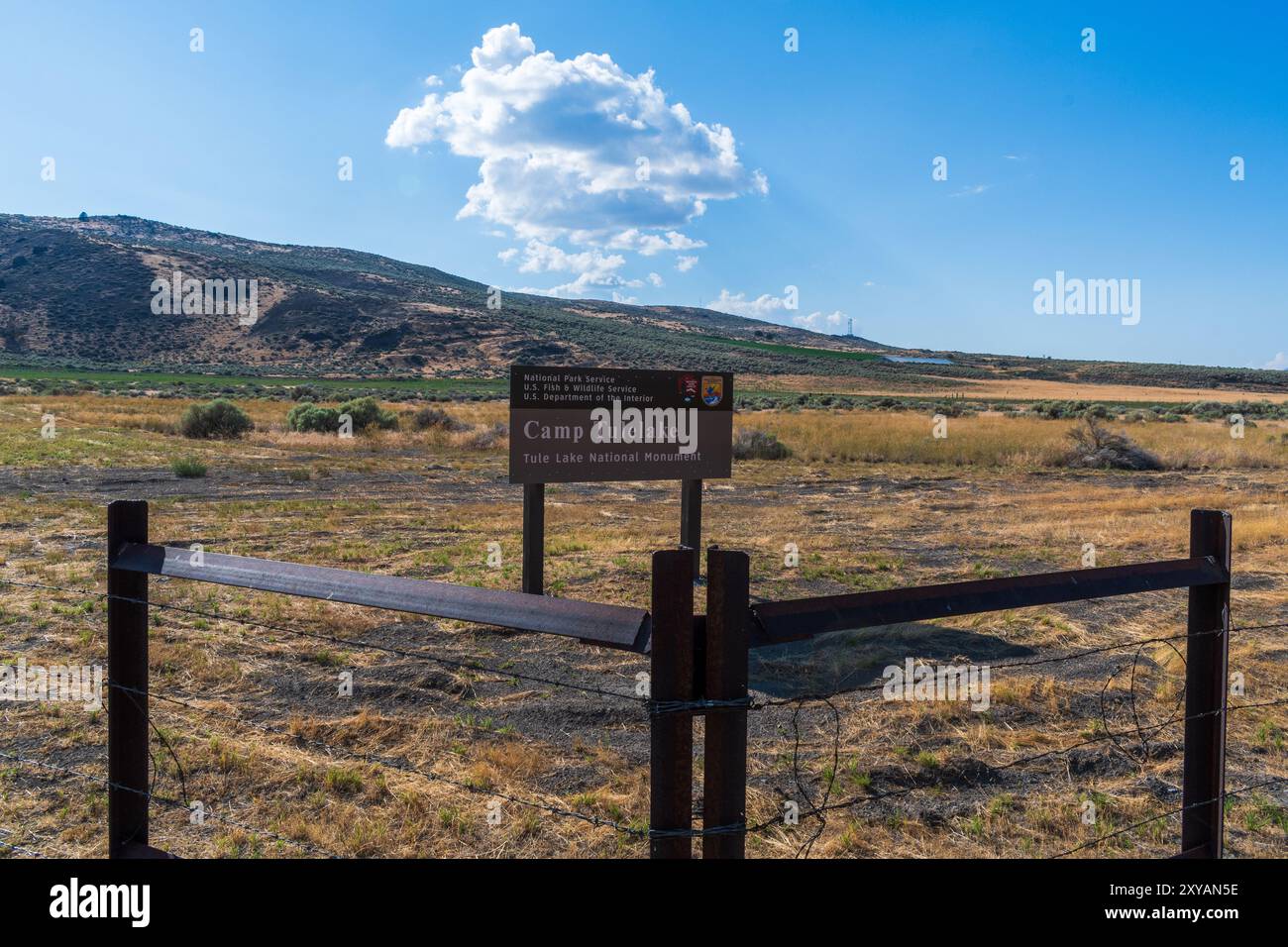 Tule Lake National Monument, Californie États-Unis - 6 août 2023 : site historique du Camp Tulelake, Tule Lake National Monument Banque D'Images