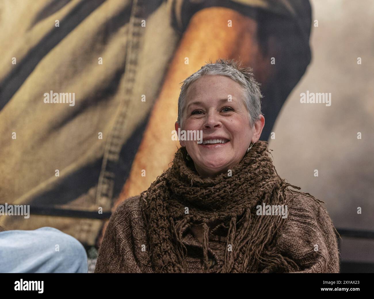 DORTMUND, ALLEMAGNE, 7 décembre 2019 : Melissa McBride (*1965, actrice américaine et ancienne directrice de casting, The Walking Dead) au German Comic Con dort Banque D'Images