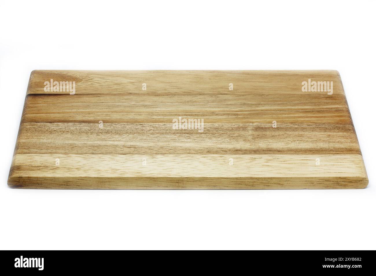 Planche en bois sur fond blanc Banque D'Images