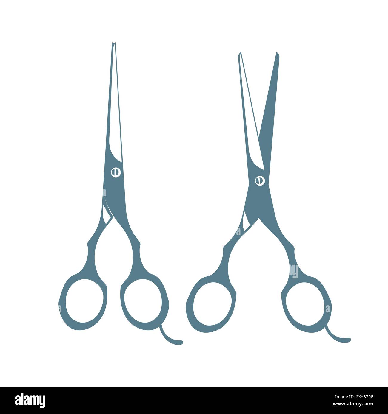 Vintage Hair Cutter Scissor Icon Vector pour Barbershop illustration Illustration de Vecteur