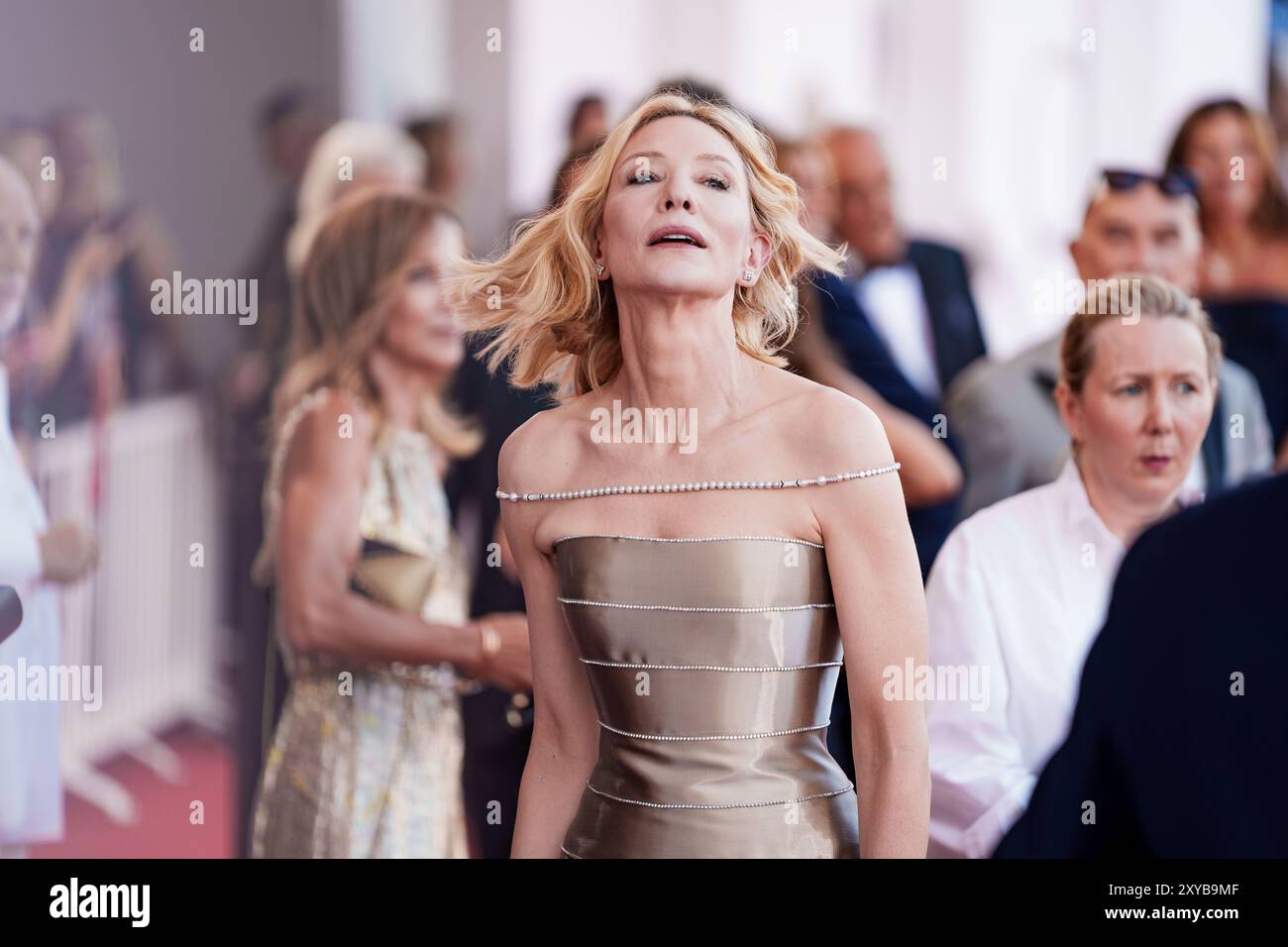 VENISE, ITALIE - AOÛT 28 2024 - tapis rouge d'ouverture - Cate Blanchett assister à un tapis rouge pour le film 'Beetlejuice Beetlejuice' pendant le 81ème Ven Banque D'Images