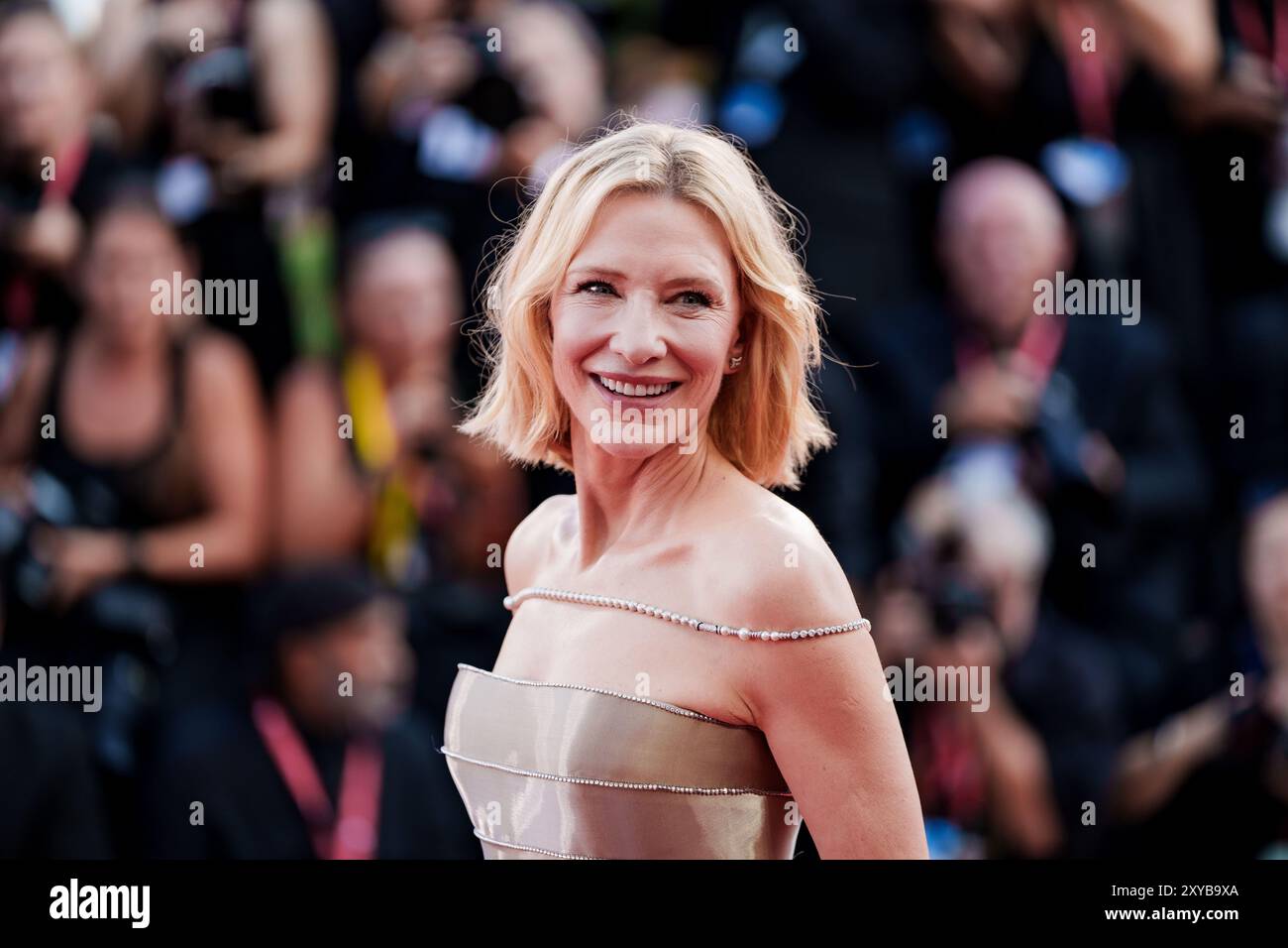 VENISE, ITALIE - AOÛT 28 2024 - tapis rouge d'ouverture - Cate Blanchett assister à un tapis rouge pour le film 'Beetlejuice Beetlejuice' pendant le 81ème Ven Banque D'Images