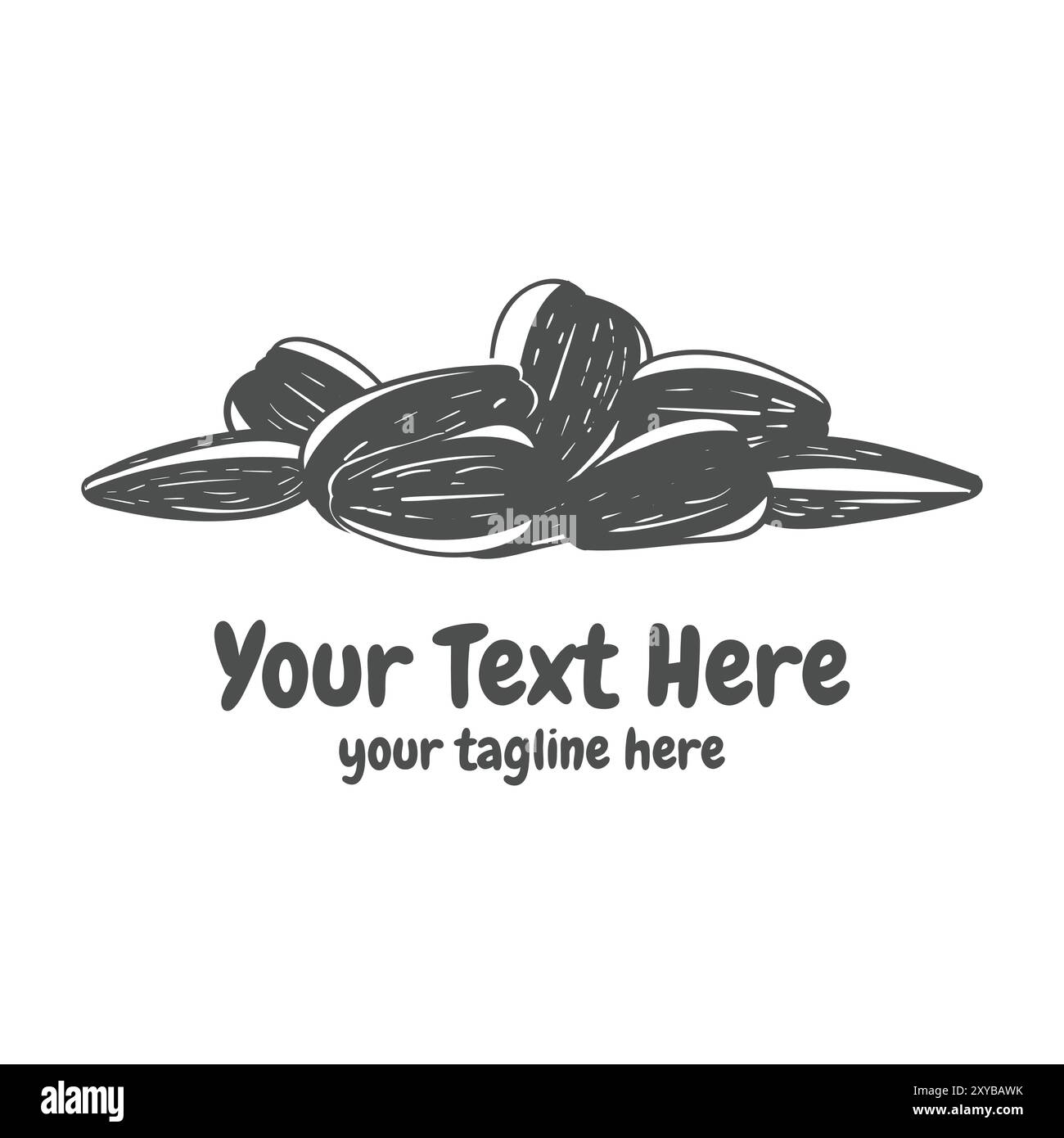 Graines de tournesol rétro vintage pour vecteur d'illustration de produit agricole Illustration de Vecteur