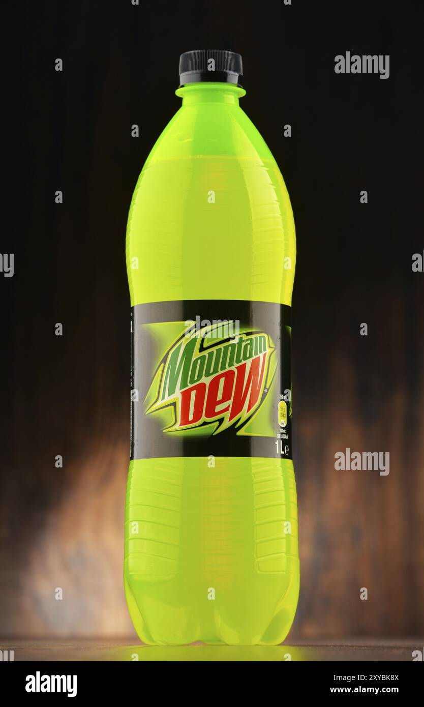 Mountain Dew est une marque de boisson gazeuse inventée en 1940, maintenant produite et détenue par PepsiCo Banque D'Images