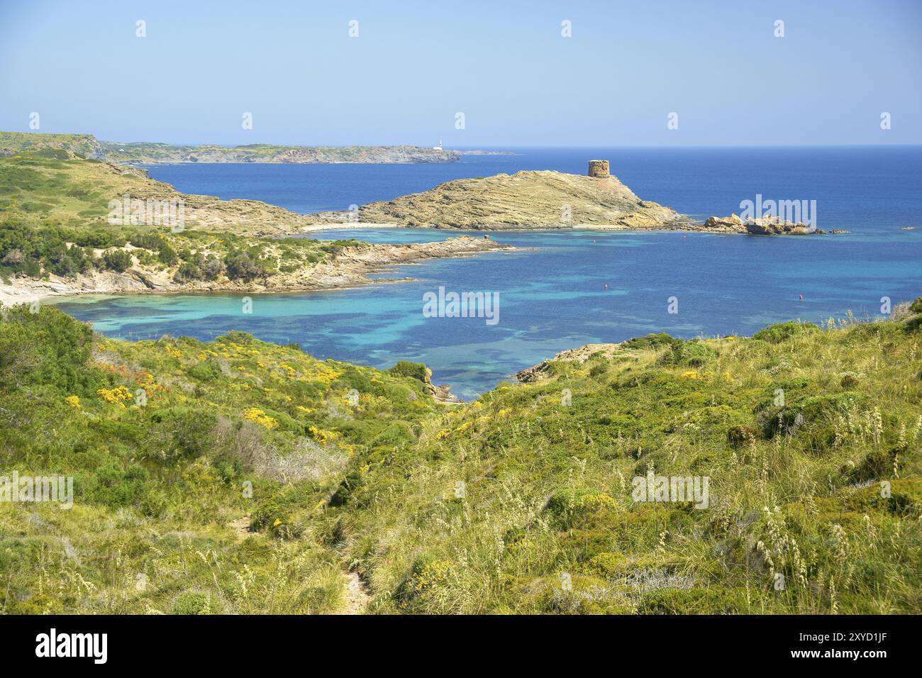 Cala Tamarells. Parc Natural de s' Albufera des Grau.Menorca.Reserva de la Bioesfera. Illes Balear. Espana Banque D'Images