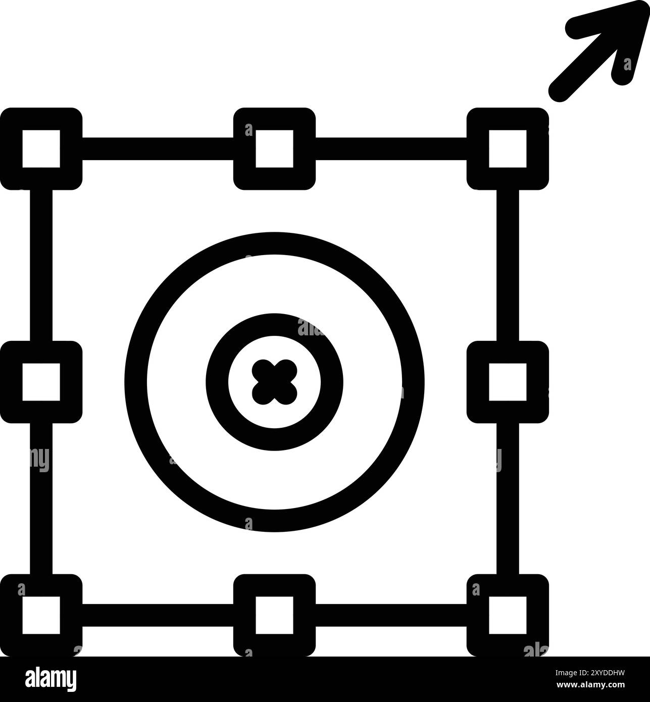 Option de redimensionnement illustration de conception d'icône vectorielle Illustration de Vecteur