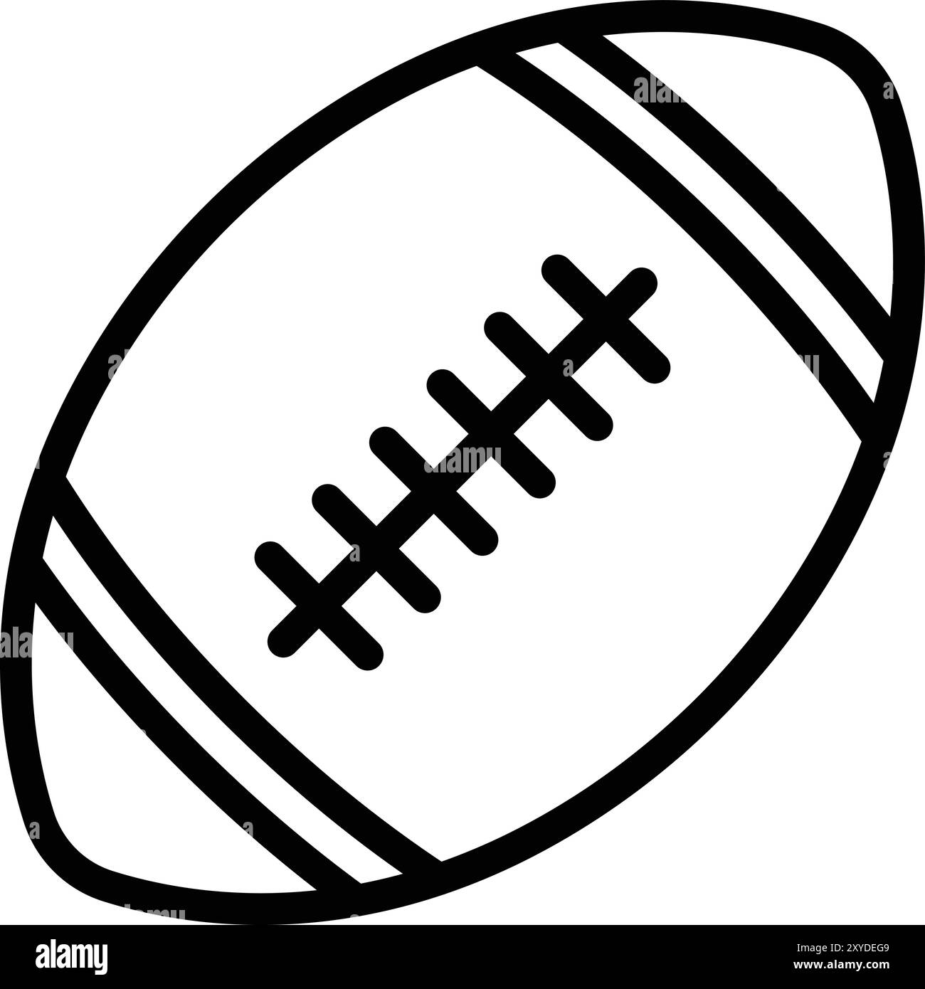 Illustration de conception d'icône de vecteur de rugby Illustration de Vecteur