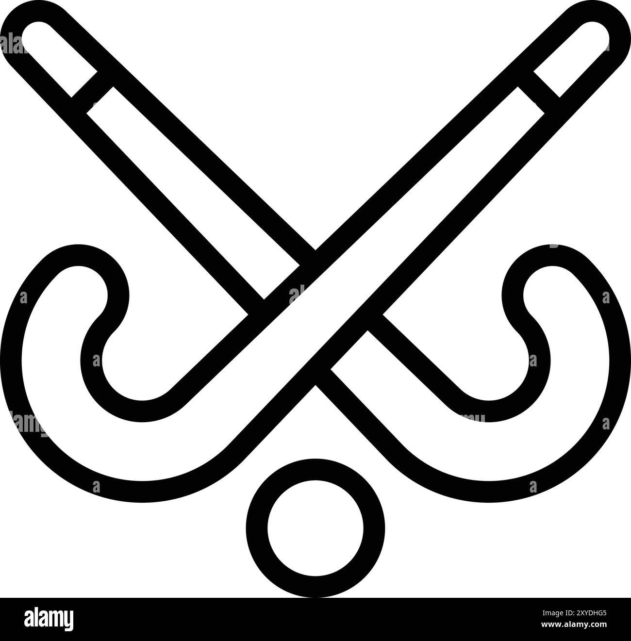 Illustration de conception d'icône de vecteur de hockey Illustration de Vecteur