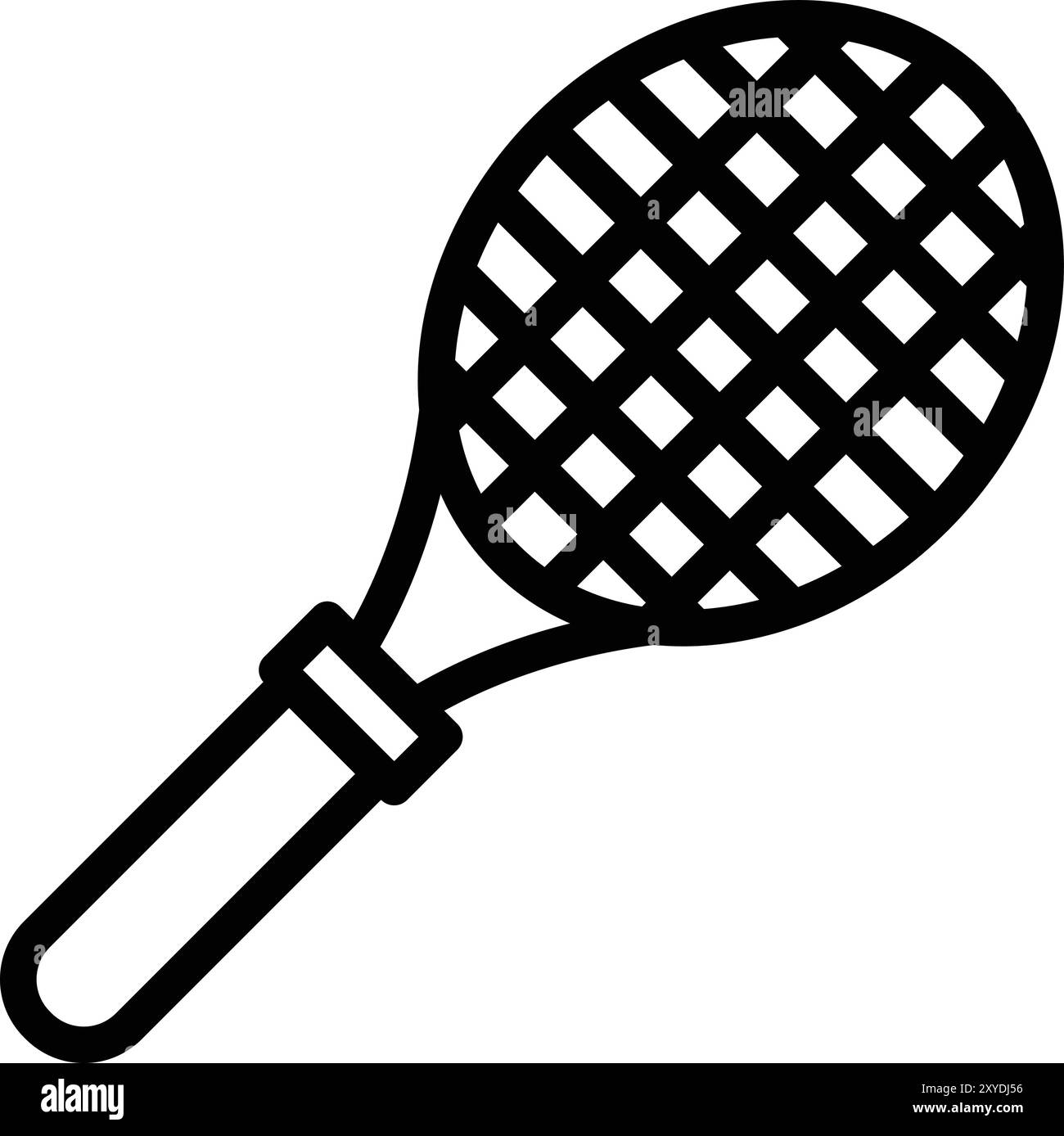 Illustration de conception d'icône de vecteur de raquette de tennis Illustration de Vecteur