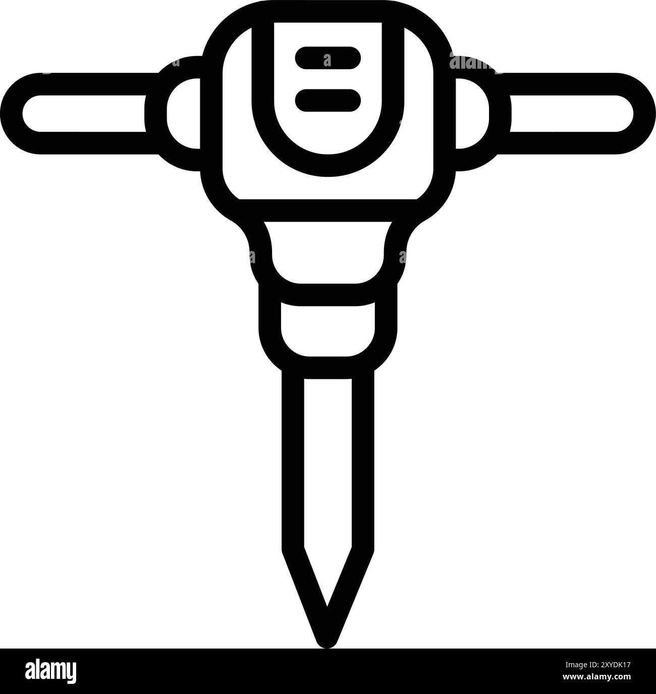 Illustration de conception d'icône de vecteur Jackhammer Illustration de Vecteur