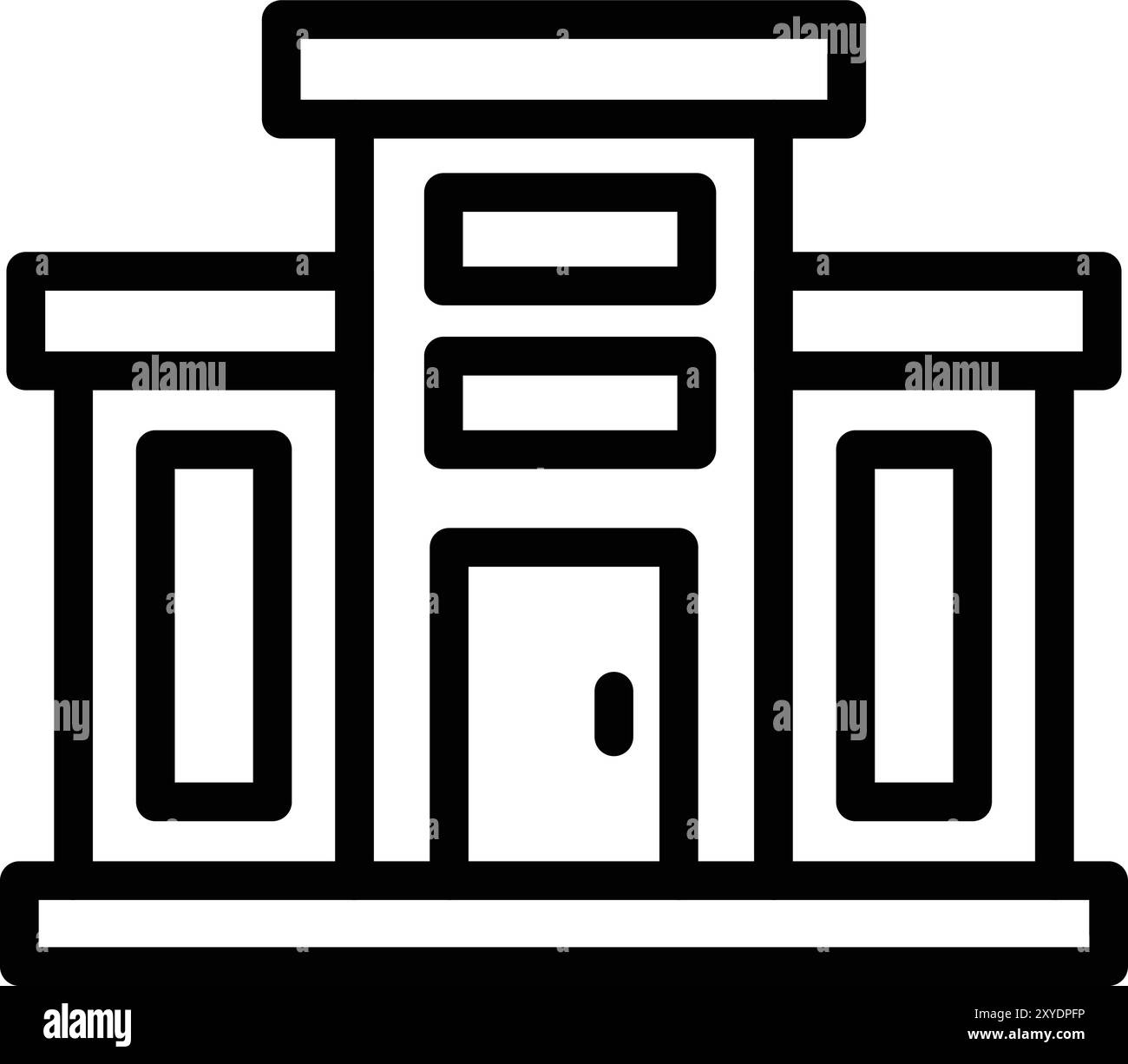 Illustration de conception d'icône de vecteur de centre commercial Illustration de Vecteur