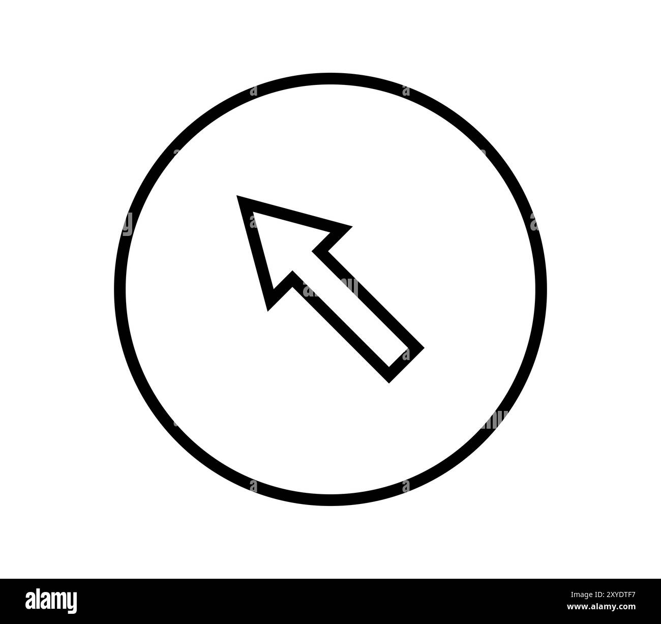 Icône de panneau routier illustrée dans le vecteur sur fond blanc Banque D'Images