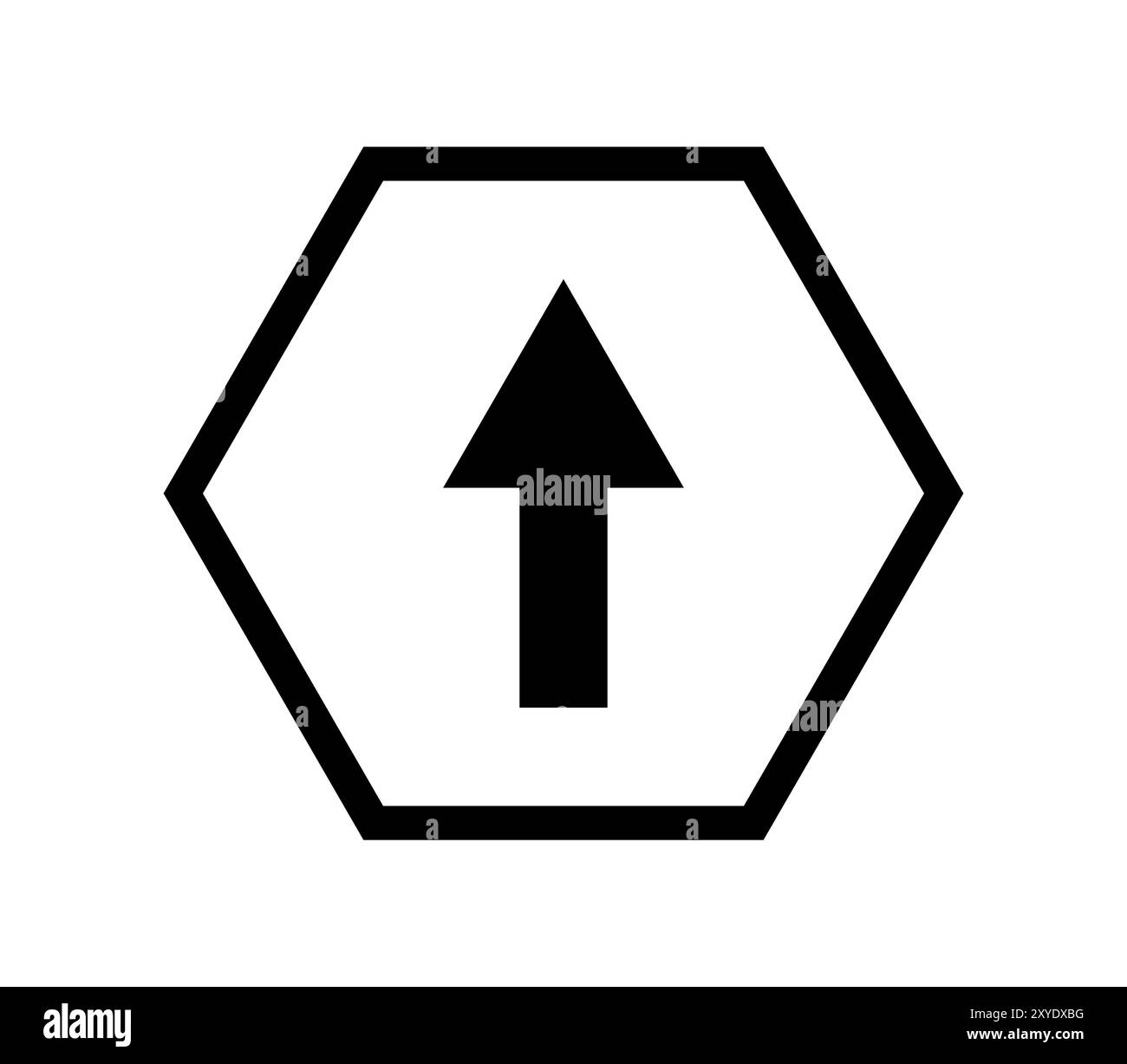 Icône de panneau routier illustrée dans le vecteur sur fond blanc Banque D'Images