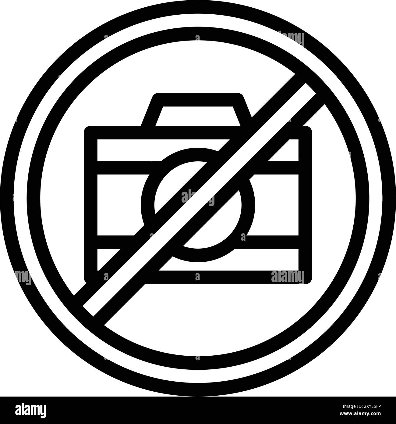 Aucune illustration de conception d'icône vectorielle de caméra Illustration de Vecteur