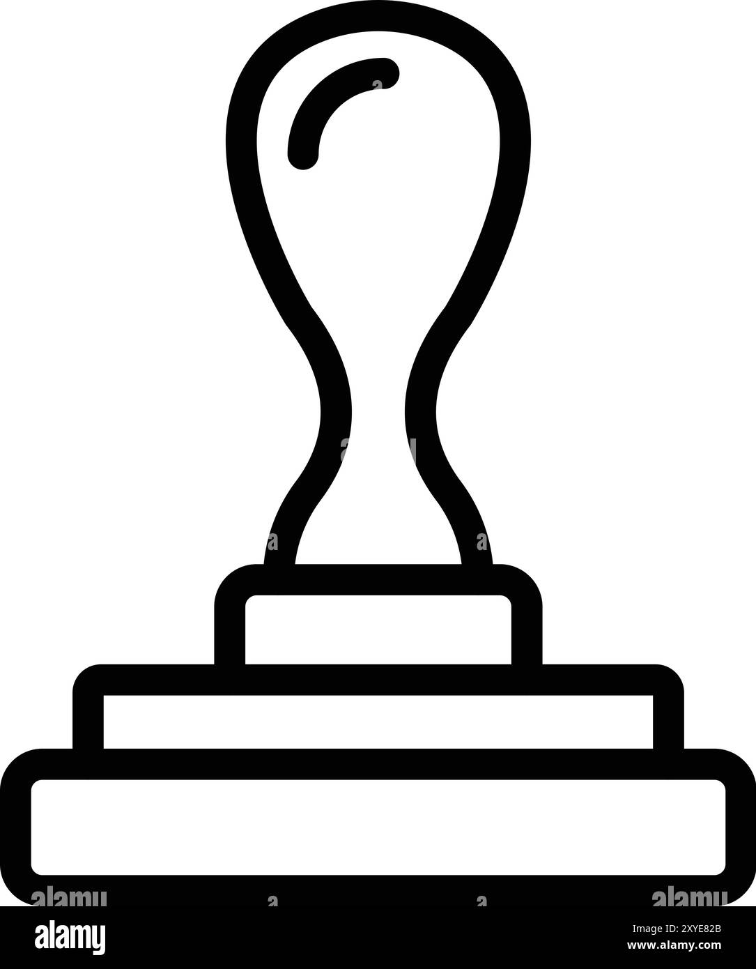 Illustration de conception d'icône de vecteur de tampon en caoutchouc Illustration de Vecteur