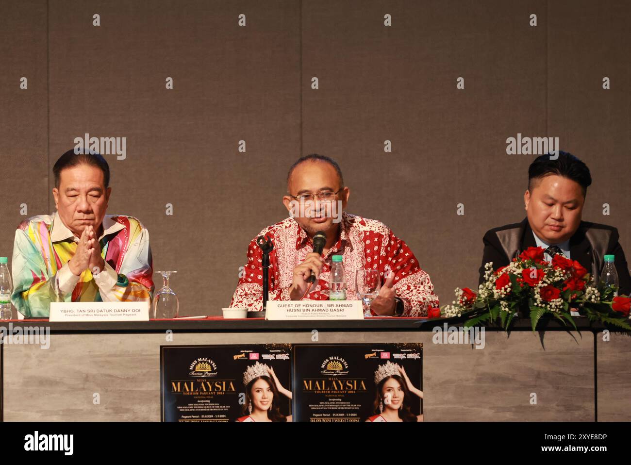 27 août 2024, Kuala Lumpur, Wilayah Perseketuan, Malaisie : M. Ahmad Husni Bin Ahmad Basri â€“ public relation Corporation communication Division Tourism Malaysia. Tourisme Malaisie avait lancé un plan pour la visite Malaisie année 2026, cela comprend la négociation sur l'augmentation des vols internationaux avec les compagnies aériennes de Chine et d'autres destinations. (Crédit image : © Alex SOH/Pacific Press via ZUMA Press Wire) USAGE ÉDITORIAL SEULEMENT! Non destiné à UN USAGE commercial ! Banque D'Images