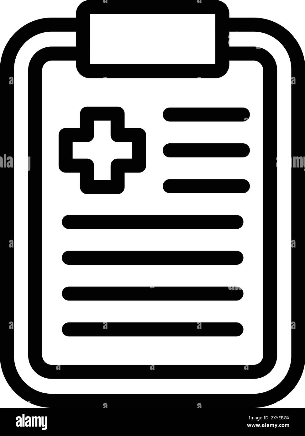 Illustration de conception d'icône vectorielle de rapport médical Illustration de Vecteur