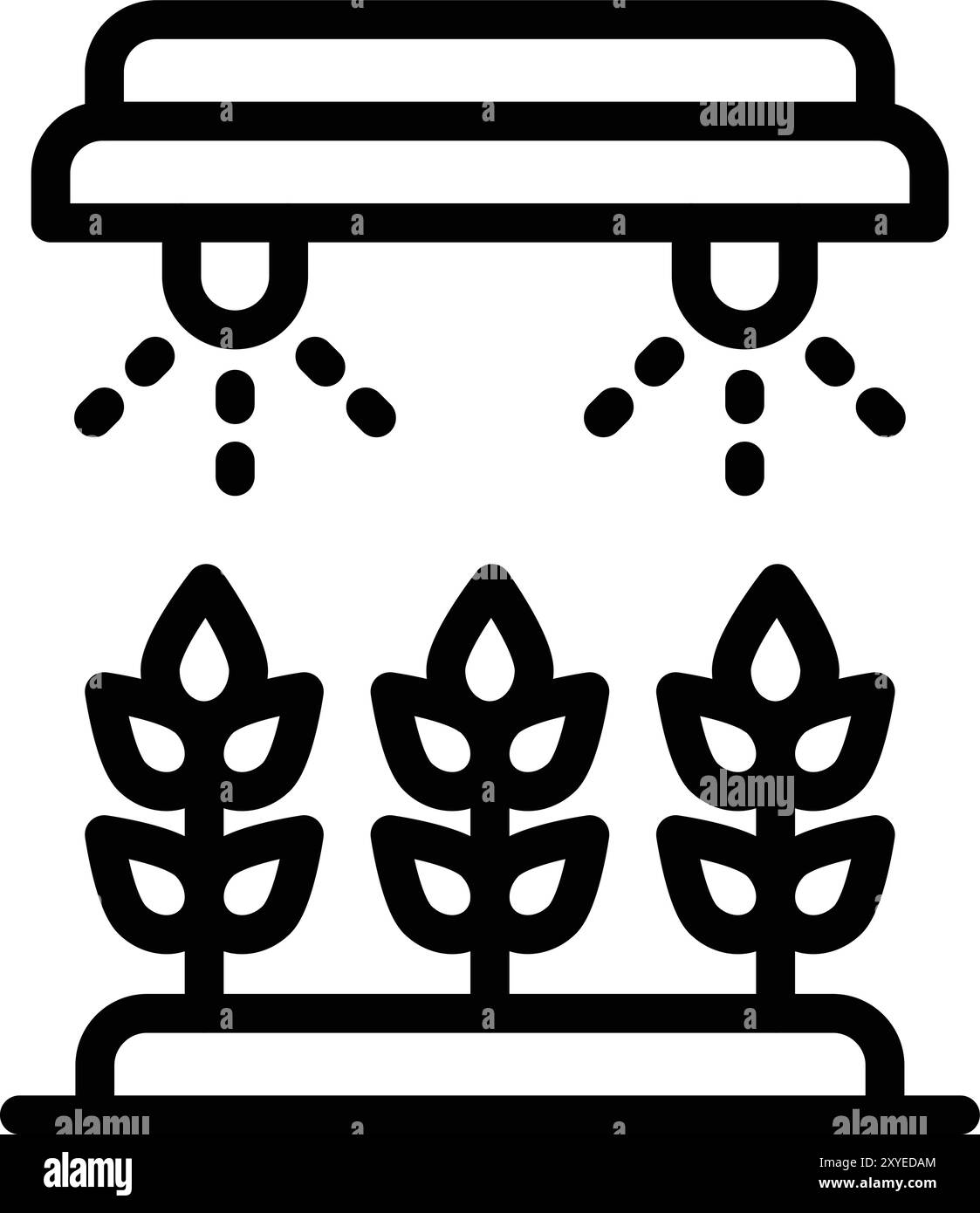 Illustration de conception d'icône de vecteur d'irrigation Illustration de Vecteur