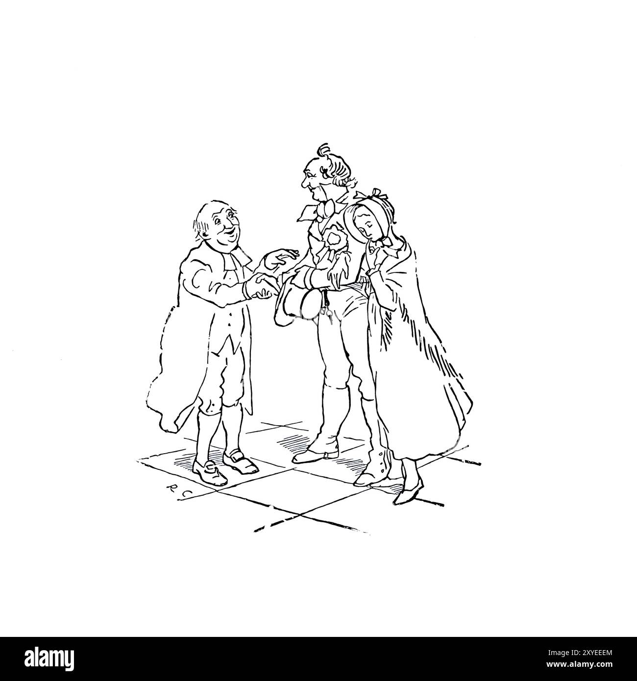 C'est la maison que Jack construit par Randolph Caldecott a publiée en 1887 Banque D'Images