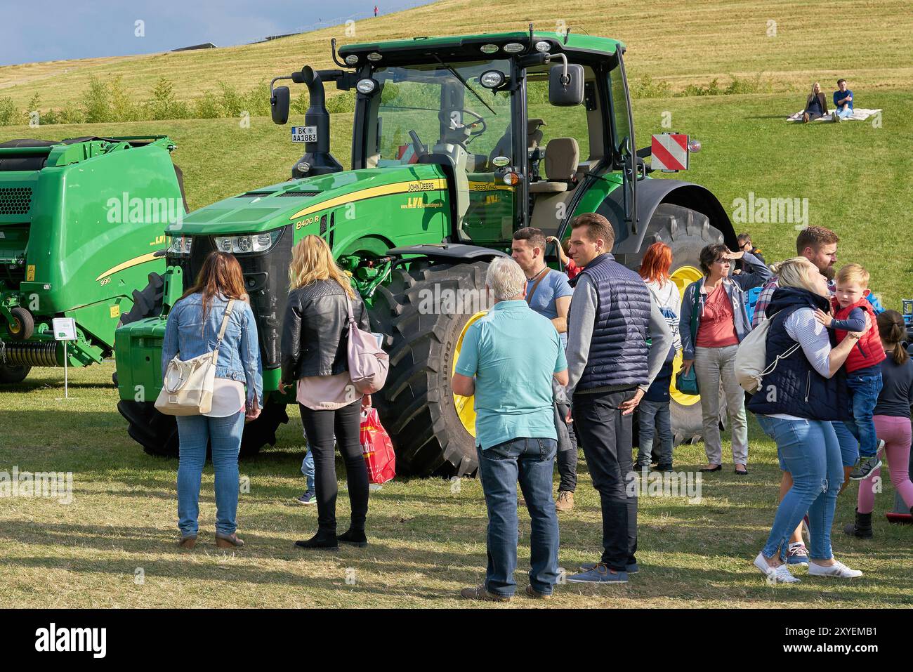 Visiteurs de la fête de la moisson à Elbauenpark de Magdebourg w Banque D'Images