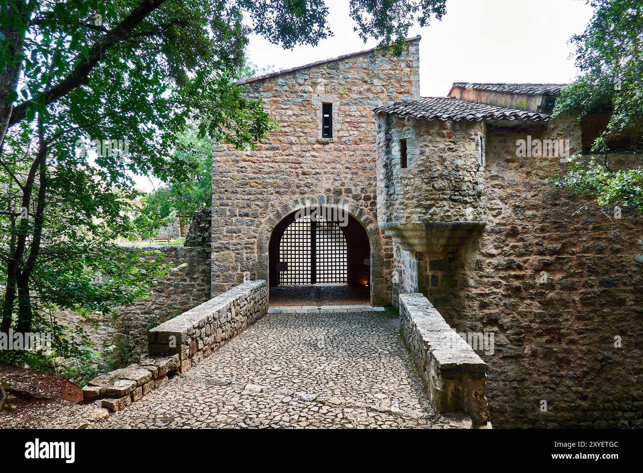 L'abbaye du Thoronet est une abbaye cistercienne construite à la fin du XIIe siècle dans le département du Var en Provence dans le sud-est de la France. Banque D'Images