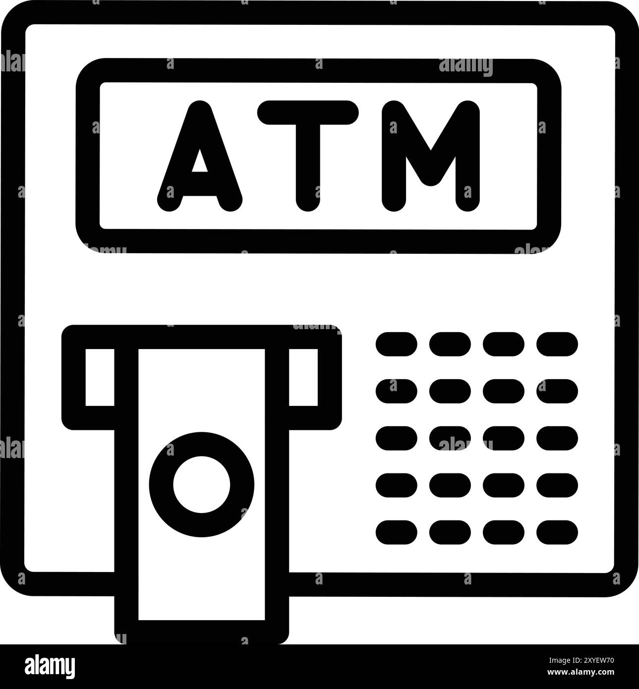 Illustration de conception d'icône de vecteur ATM Illustration de Vecteur