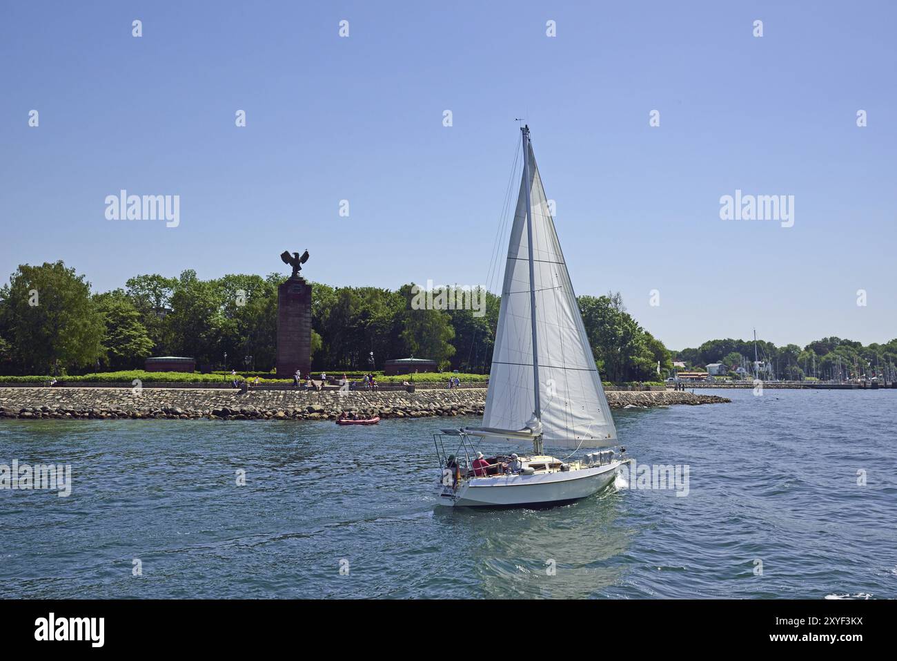 Europe, Allemagne, Schleswig Holstein, Kiel, fjord de Kiel, mer Baltique, Moeltenort-Heikendorf, Mémorial des sous-marins, Hambourg, Hambourg, République fédérale de GE Banque D'Images